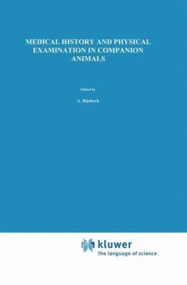 Medical History and Physical Examination in Companion Animals (Softcover Reprint of the Original 1st 1995) by Rijnberk, A cover